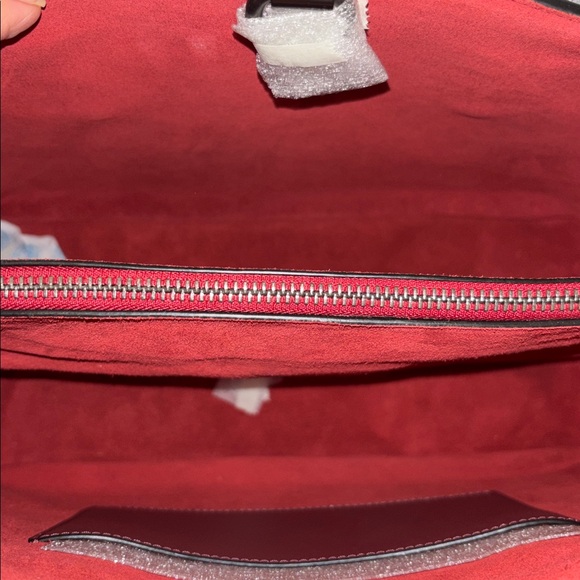 Coach Elegant Burgundy Leather Tote Bag - Picture 12 of 13